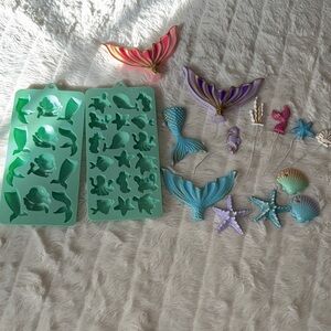 Mermaid Tail and Sea Creature Silicone Molds